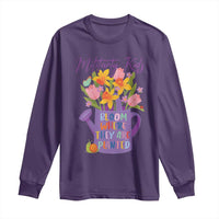Military Kids Bloom Where They Are Planted Long Sleeve Shirt Military Child Month Flower