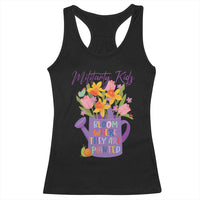 Military Kids Bloom Where They Are Planted Racerback Tank Top Military Child Month Flower