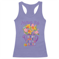 Military Kids Bloom Where They Are Planted Racerback Tank Top Military Child Month Flower