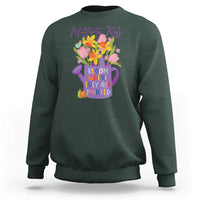 Military Kids Bloom Where They Are Planted Sweatshirt Military Child Month Flower