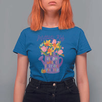 Military Kids Bloom Where They Are Planted T Shirt For Women Military Child Month Flower