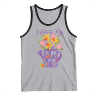 Military Kids Bloom Where They Are Planted Tank Top Military Child Month Flower