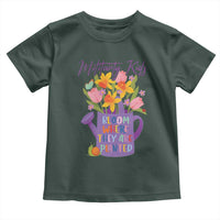 Military Kids Bloom Where They Are Planted Toddler T Shirt Military Child Month Flower