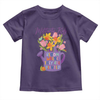 Military Kids Bloom Where They Are Planted Toddler T Shirt Military Child Month Flower