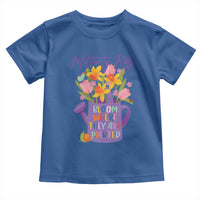 Military Kids Bloom Where They Are Planted Toddler T Shirt Military Child Month Flower