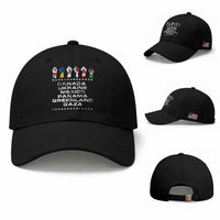 Canada Greenland Mexico Panama Gaza Ukraine Pride Baseball Cap Hand Fist