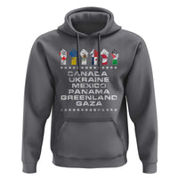 Canada Greenland Mexico Panama Gaza Ukraine Pride Hoodie Hand Fist