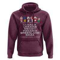 Canada Greenland Mexico Panama Gaza Ukraine Pride Hoodie Hand Fist