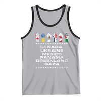 Canada Greenland Mexico Panama Gaza Ukraine Pride Tank Top Hand Fist