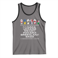 Canada Greenland Mexico Panama Gaza Ukraine Pride Tank Top Hand Fist