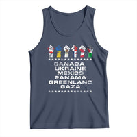 Canada Greenland Mexico Panama Gaza Ukraine Pride Tank Top Hand Fist