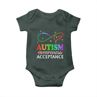 Autism Awareness Acceptance Baby Onesie Advocate Educate Accommodate Include Infinity Symbol