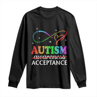 Autism Awareness Acceptance Long Sleeve Shirt Advocate Educate Accommodate Include Infinity Symbol
