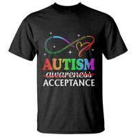Autism Awareness Acceptance T Shirt Advocate Educate Accommodate Include Infinity Symbol