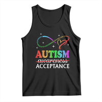 Autism Awareness Acceptance Tank Top Advocate Educate Accommodate Include Infinity Symbol