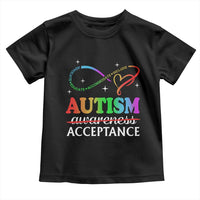 Autism Awareness Acceptance Toddler T Shirt Advocate Educate Accommodate Include Infinity Symbol