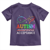 Autism Awareness Acceptance Toddler T Shirt Advocate Educate Accommodate Include Infinity Symbol