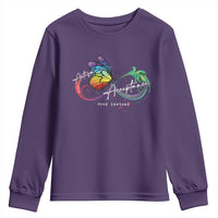 Autism Awareness Acceptance Red Instead Youth Sweatshirt Infinity Symbol Rainbow Butterfly Feather