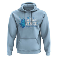 Child Abuse Prevention Awareness I'm Their Voice Hoodie Blue Pinwheels