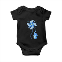 Child Abuse Prevention Awareness Baby Onesie Pinwheel Elephant