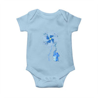 Child Abuse Prevention Awareness Baby Onesie Pinwheel Elephant