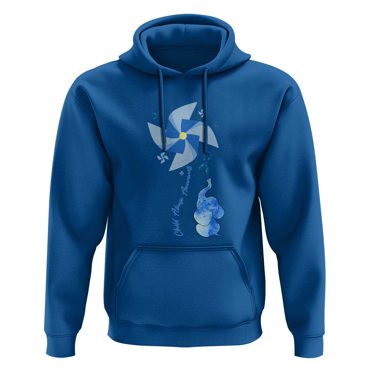Child Abuse Prevention Awareness Hoodie Pinwheel Elephant