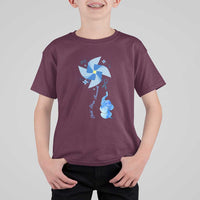 Child Abuse Prevention Awareness T Shirt For Kid Pinwheel Elephant