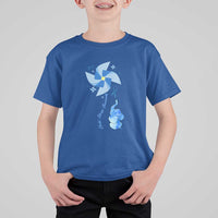 Child Abuse Prevention Awareness T Shirt For Kid Pinwheel Elephant