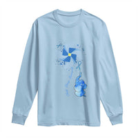 Child Abuse Prevention Awareness Long Sleeve Shirt Pinwheel Elephant