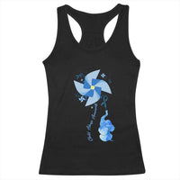 Child Abuse Prevention Awareness Racerback Tank Top Pinwheel Elephant