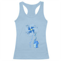 Child Abuse Prevention Awareness Racerback Tank Top Pinwheel Elephant