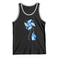 Child Abuse Prevention Awareness Tank Top Pinwheel Elephant