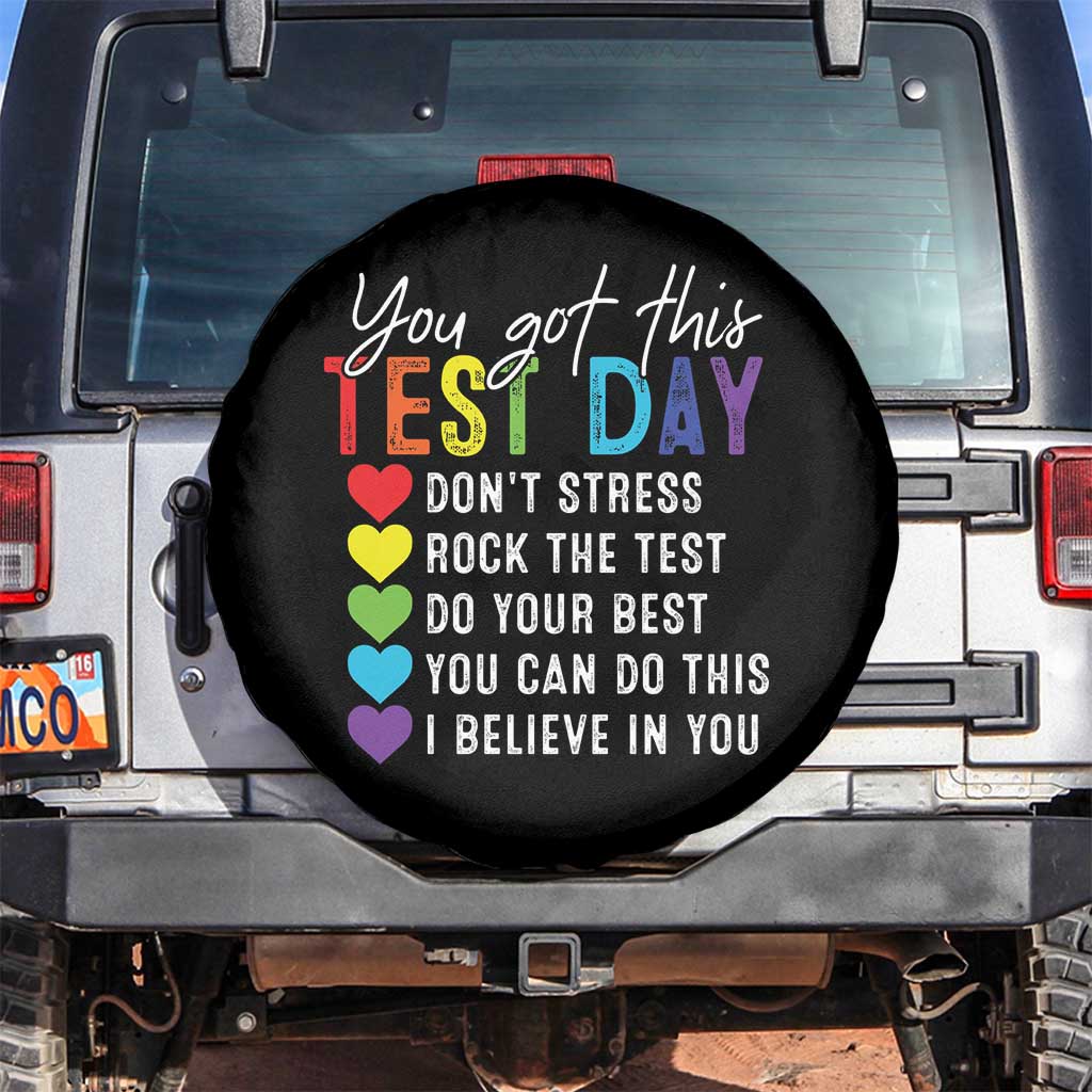 Funny Test Day Spare Tire Cover You Got This Don't Stress Rock The Test