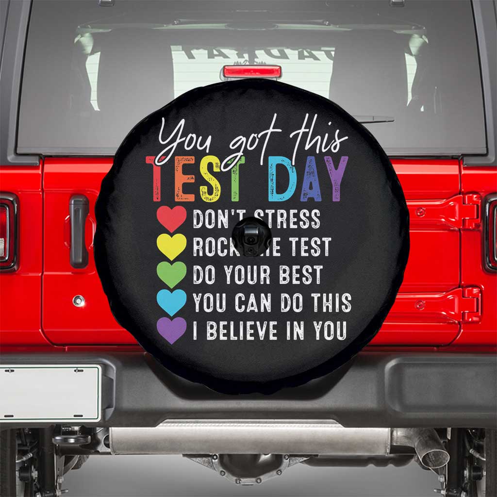 Funny Test Day Spare Tire Cover You Got This Don't Stress Rock The Test