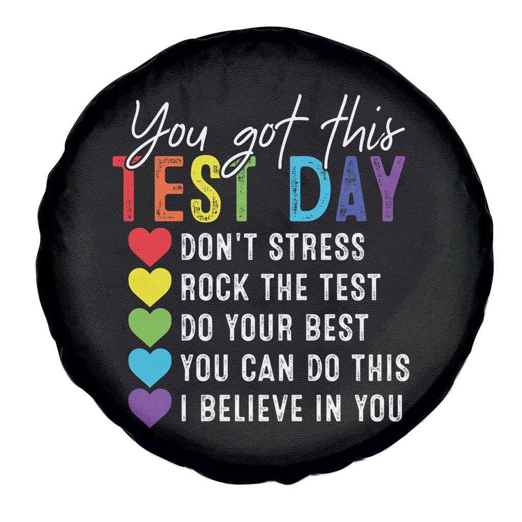 Funny Test Day Spare Tire Cover You Got This Don't Stress Rock The Test