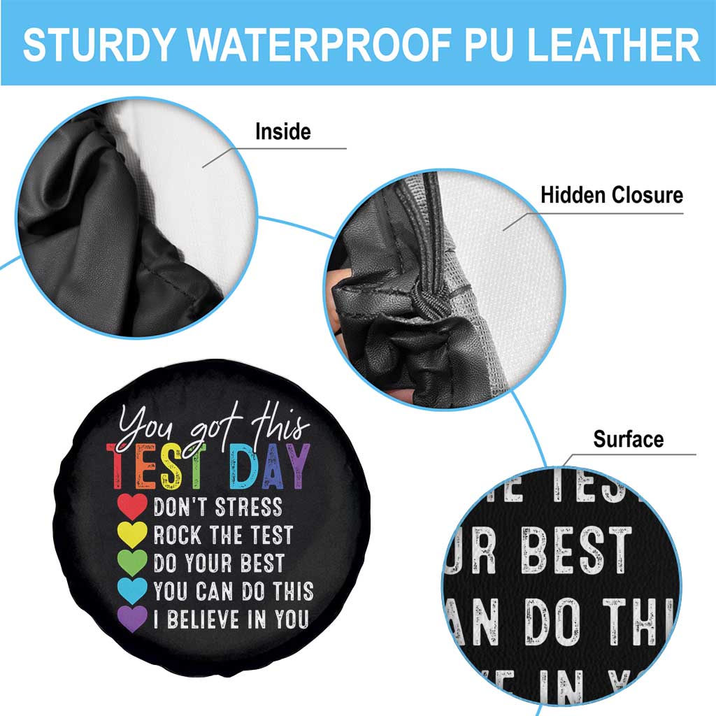 Funny Test Day Spare Tire Cover You Got This Don't Stress Rock The Test