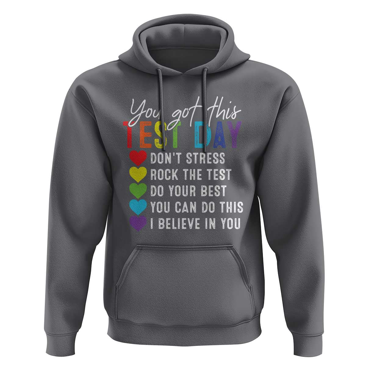 Funny Test Day Hoodie You Got This Don't Stress Rock The Test