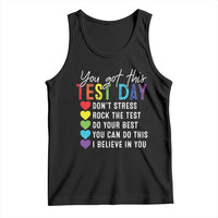 Funny Test Day Tank Top You Got This Don't Stress Rock The Test