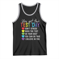 Funny Test Day Tank Top You Got This Don't Stress Rock The Test