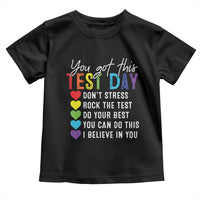 Funny Test Day Toddler T Shirt You Got This Don't Stress Rock The Test