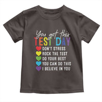 Funny Test Day Toddler T Shirt You Got This Don't Stress Rock The Test