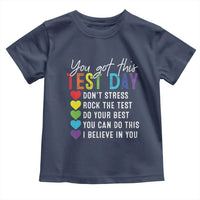 Funny Test Day Toddler T Shirt You Got This Don't Stress Rock The Test