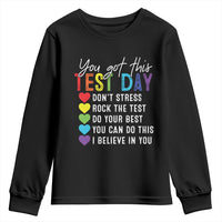 Funny Test Day Youth Sweatshirt You Got This Don't Stress Rock The Test