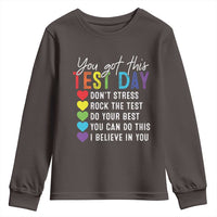 Funny Test Day Youth Sweatshirt You Got This Don't Stress Rock The Test
