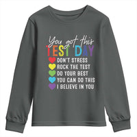 Funny Test Day Youth Sweatshirt You Got This Don't Stress Rock The Test