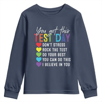 Funny Test Day Youth Sweatshirt You Got This Don't Stress Rock The Test