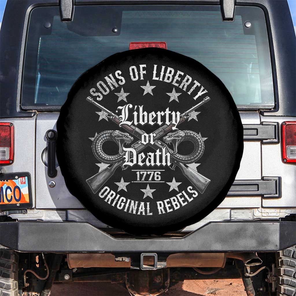 Sons Of Liberty 1776 Original Rebels Liberty Or Death Spare Tire Cover Patriotic US History - Wonder Print Shop