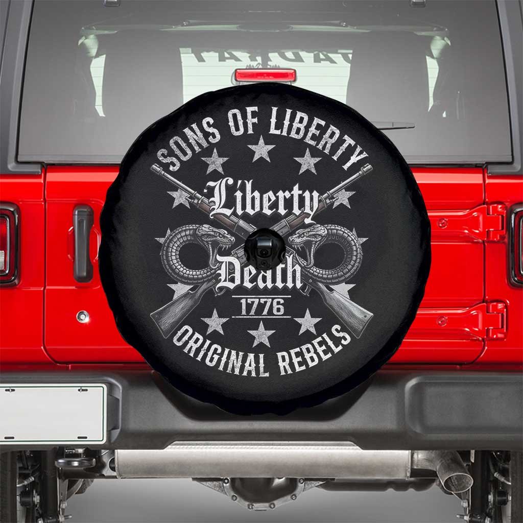 Sons Of Liberty 1776 Original Rebels Liberty Or Death Spare Tire Cover Patriotic US History - Wonder Print Shop