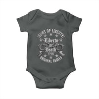 Sons Of Liberty 1776 Original Rebels Liberty Or Death Baby Onesie Patriotic US History - Wonder Print Shop