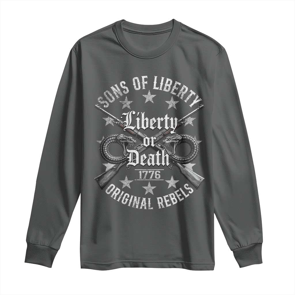 Sons Of Liberty 1776 Original Rebels Liberty Or Death Long Sleeve Shirt Patriotic US History - Wonder Print Shop